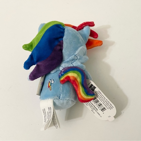 Hallmark Itty Bittys Rainbow Dash My Little Pony 5” Plush Stuffed Toy Hasbro - Picture 6 of 12